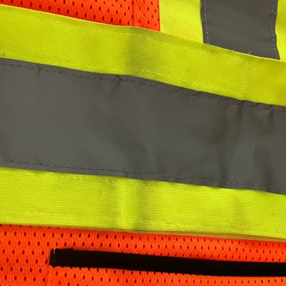 PIONEER Orange Safety Vest with Reflective Stripes - Picture 15 of 16